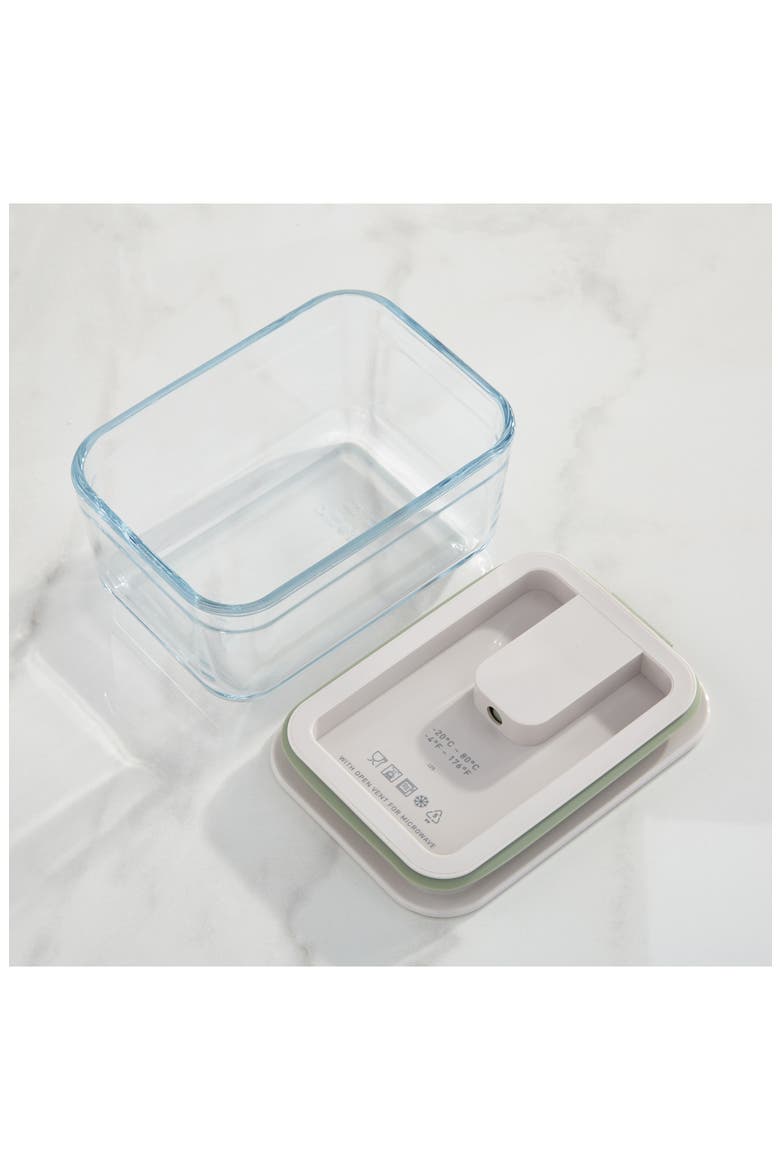 Leo Balance Perfect Seal Glass Food Container, Alternate, color, GREEN