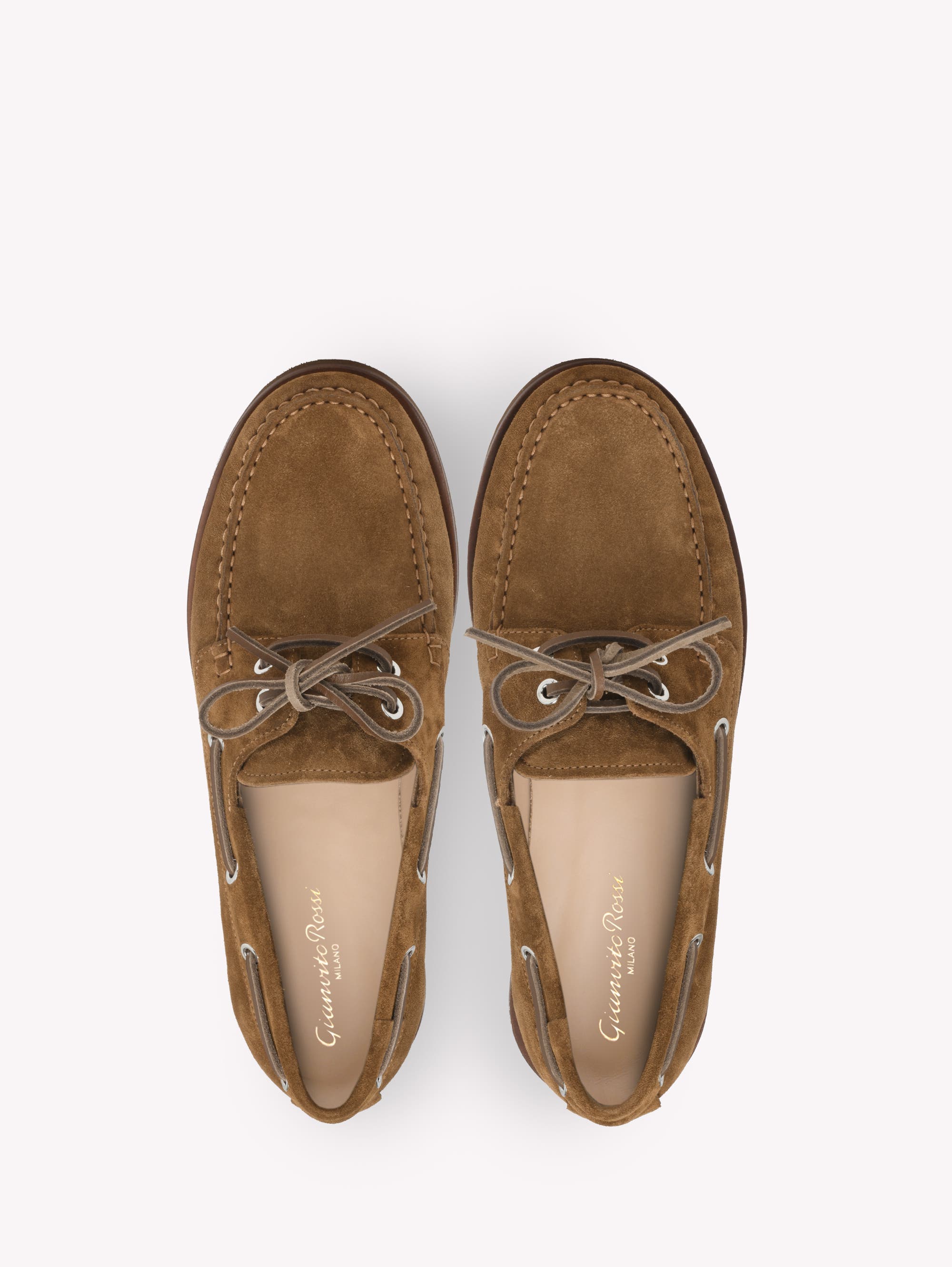 Gianvito Rossi Vandée Mocassin, Alternate, color, Brown Suede Leather