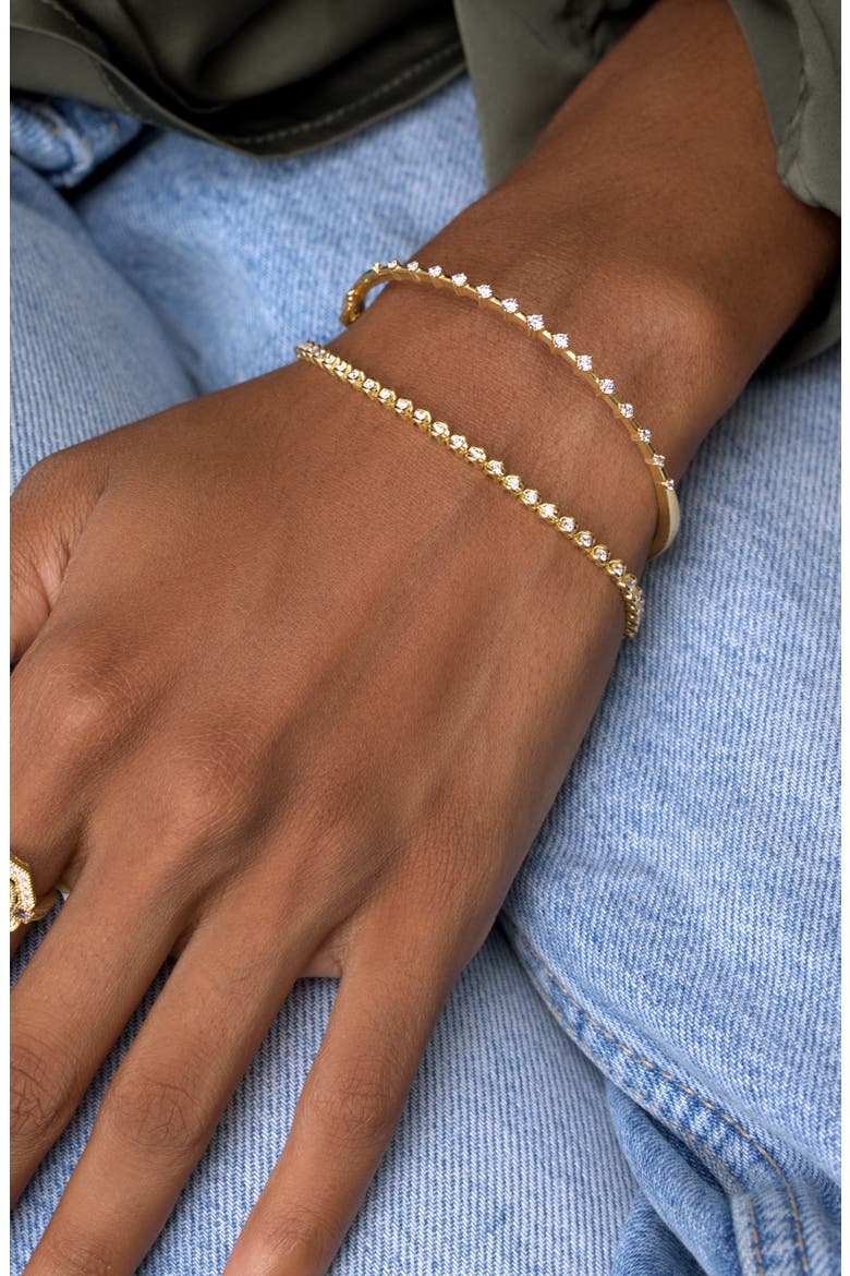 Audrey Diamond Tennis Bracelet (Nordstrom Exclusive), Alternate, color, 18K YELLOW GOLD