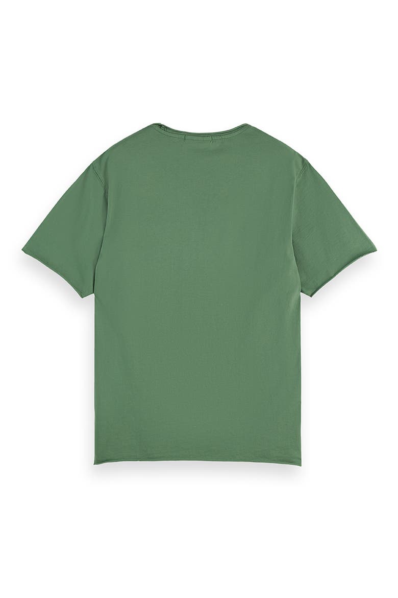 Roll Neck Cotton T-Shirt, Alternate, color, MYRTLE