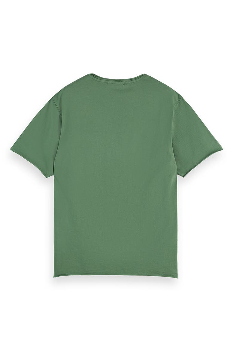 Scotch & Soda Roll Neck Cotton T-Shirt, Alternate, color, Myrtle