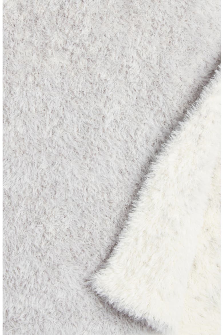 Reversible Eyelash Throw Blanket, Alternate, color, GREY VAPOR MULTI