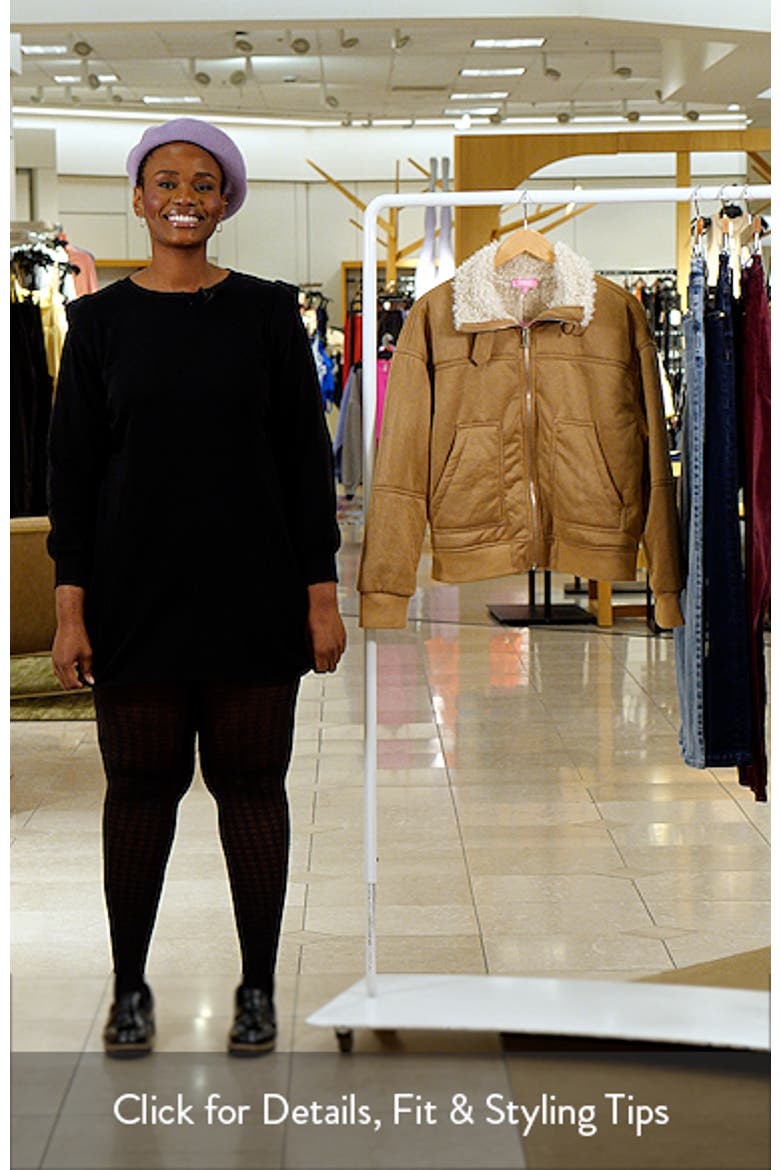 Faux Shearling Bomber Jacket video