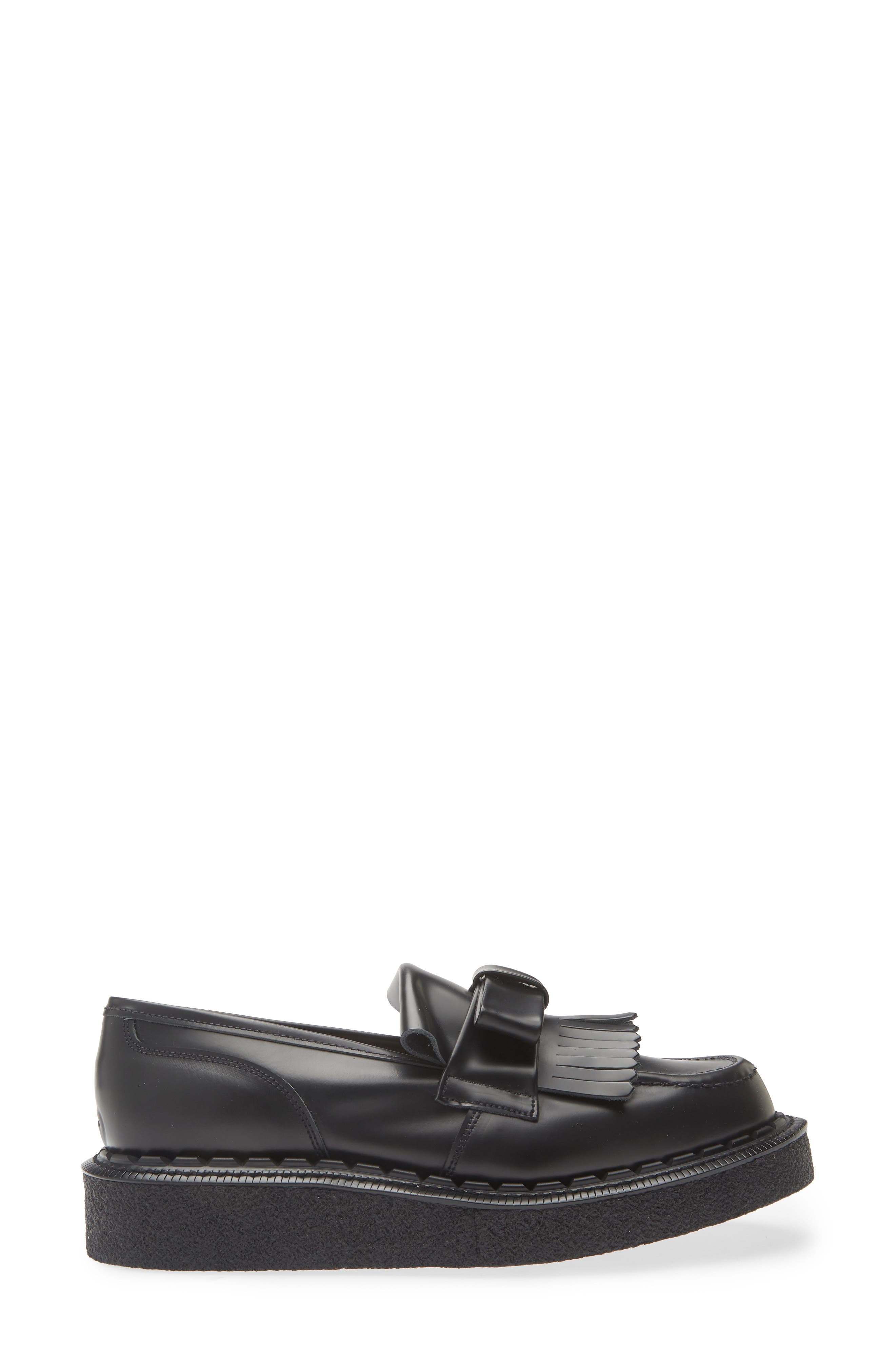 Comme des Garçons Girl x George Cox Ribbon Platform Loafer, Alternate, color, Black