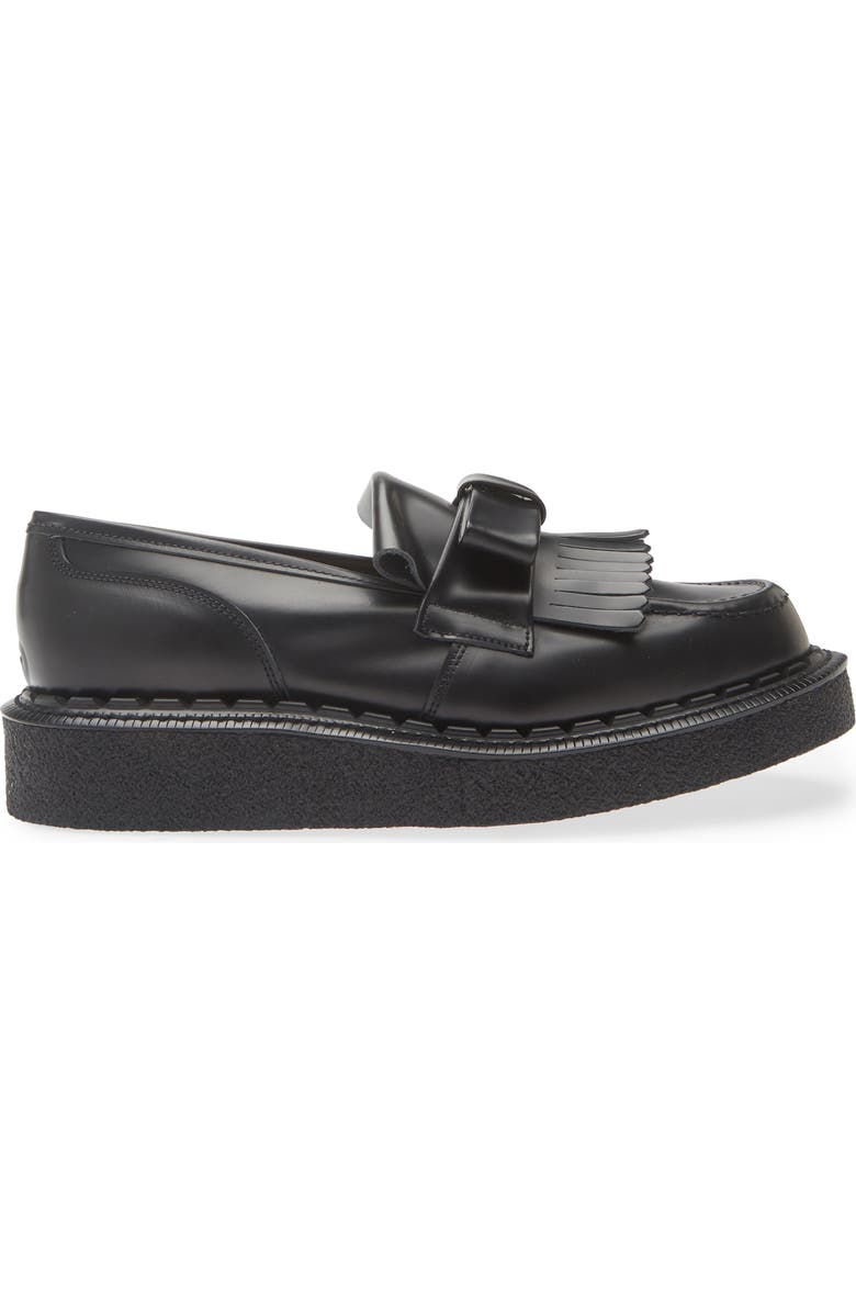 Comme des Garçons Girl x George Cox Ribbon Platform Loafer, Alternate, color, Black