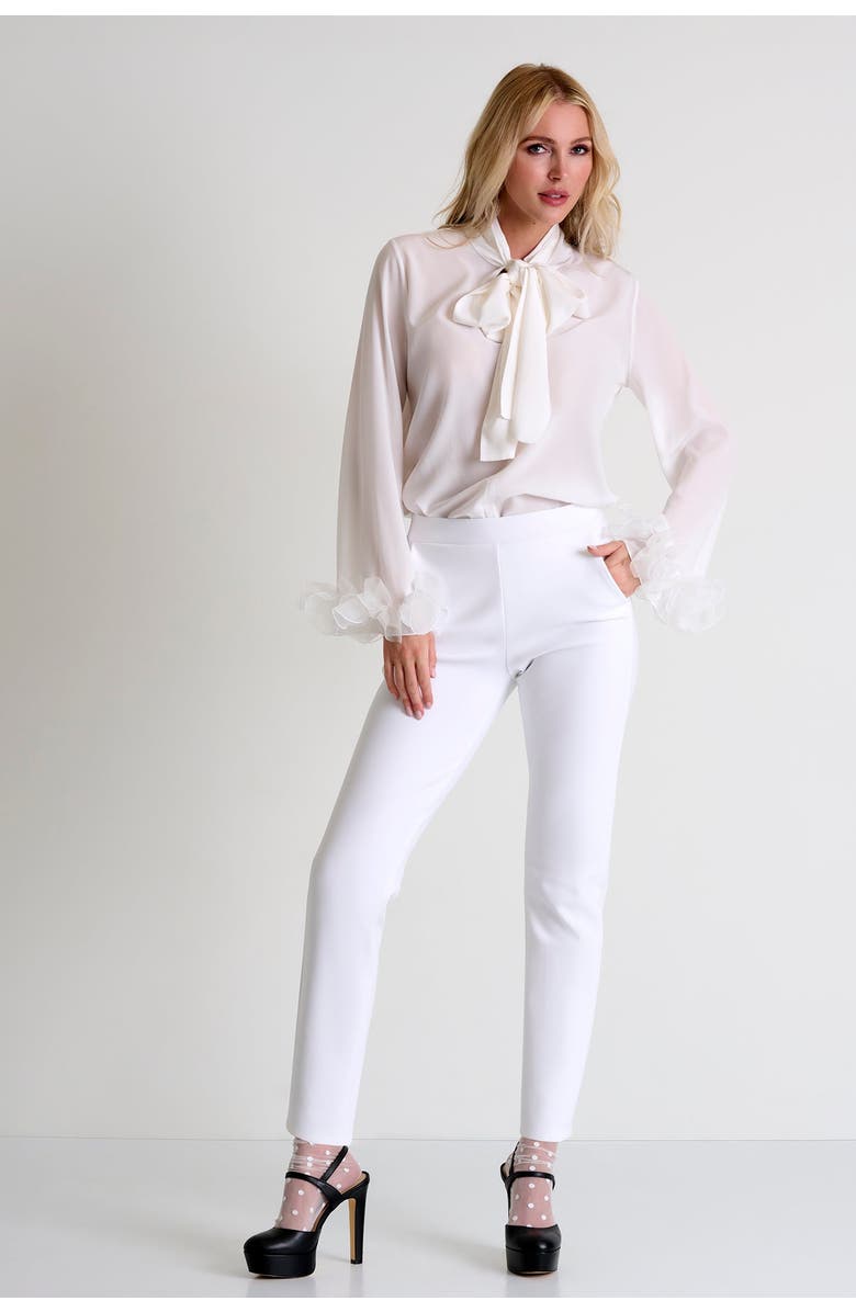 SHAN Tapered Trouser, Main, color, White