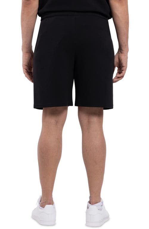 Spring + Mercer Textured Golf Shorts In Black