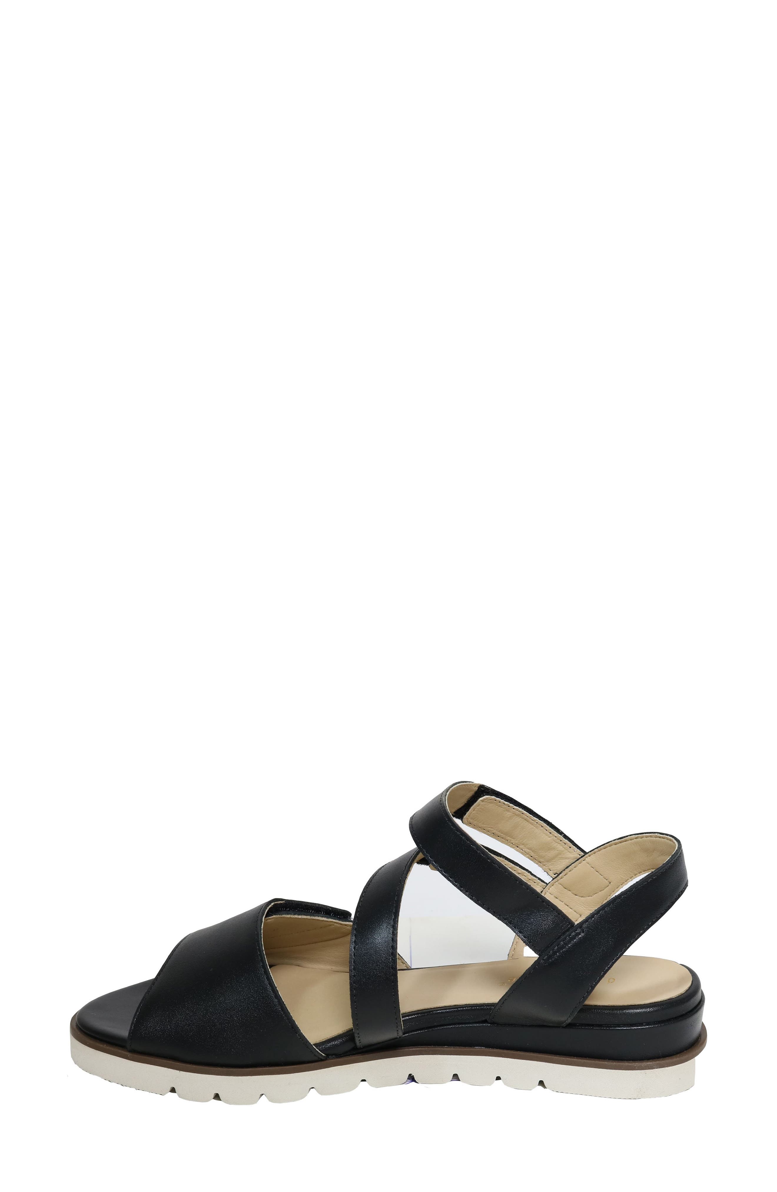 David Tate Theo Ankle Strap Sandal, Alternate, color, Black
