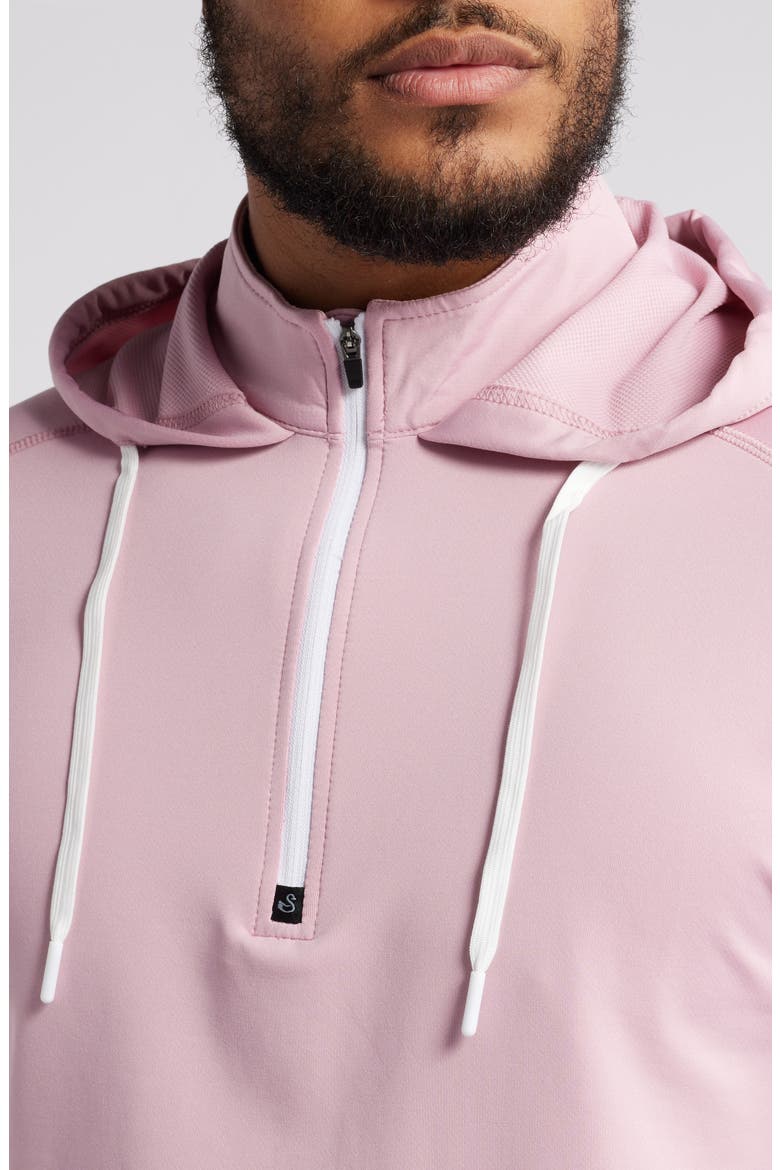 Vandyke Half Zip Hoodie, Alternate, color, PLUMERIA