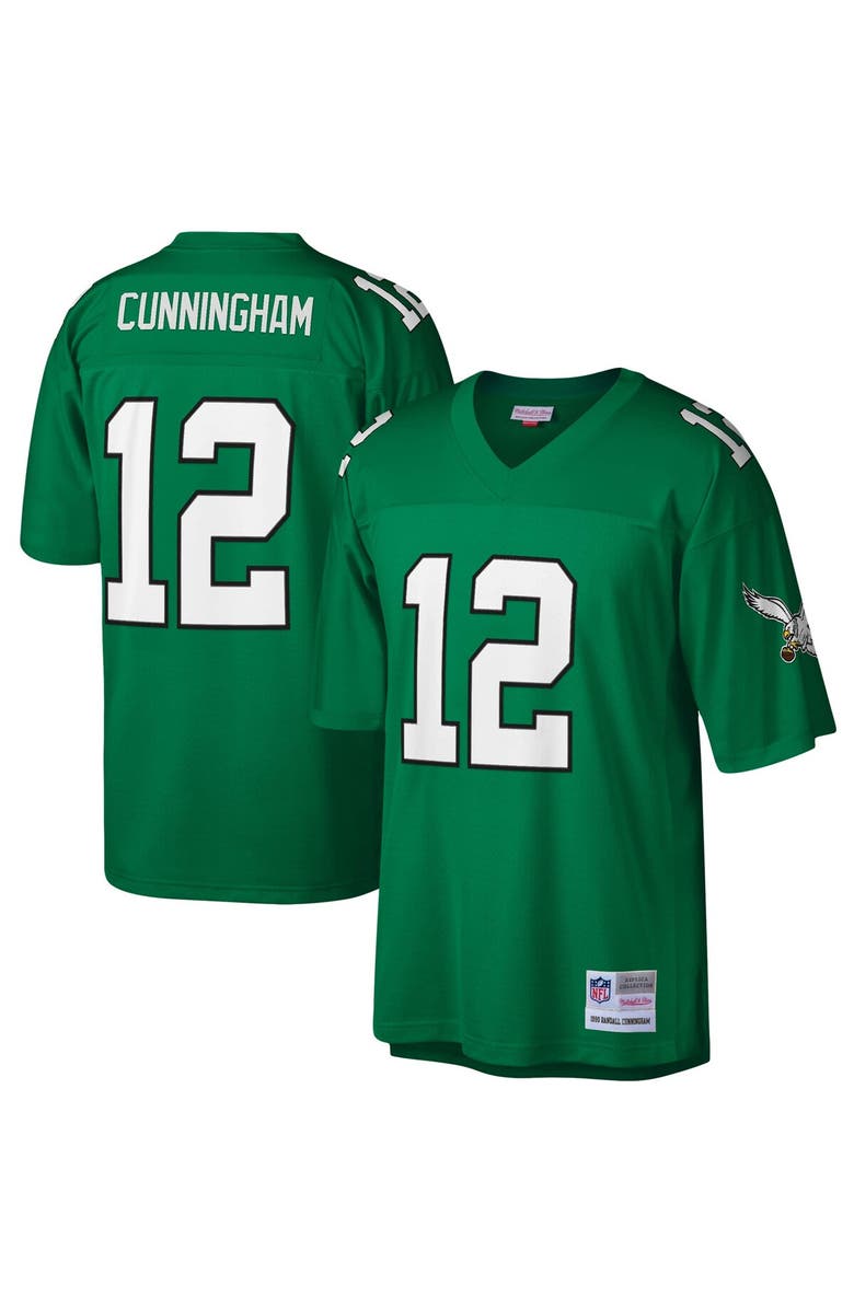 Mitchell & Ness Men's Mitchell & Ness Randall Cunningham Kelly Green Philadelphia Eagles Legacy Replica Jersey, Alternate, color, Kelly Green