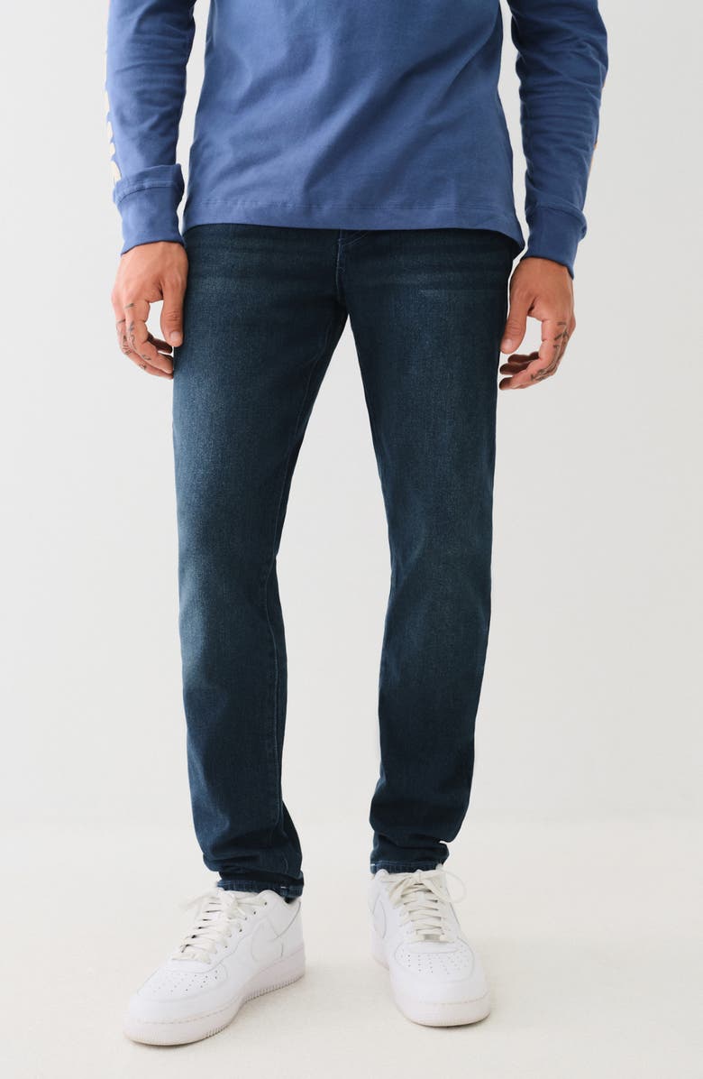 True Religion Rocco Flap Skinny Leg Jeans, Main, color, 