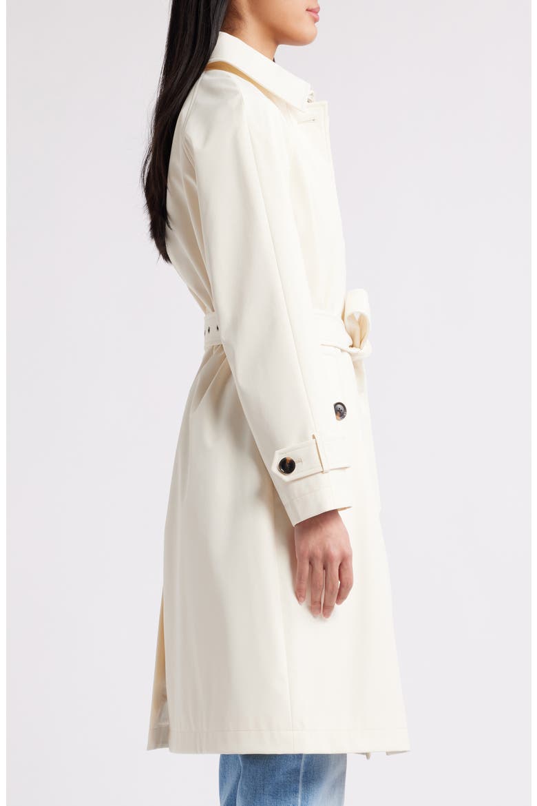 Water Resistant Belted Trench Coat, Alternate, color, BONE