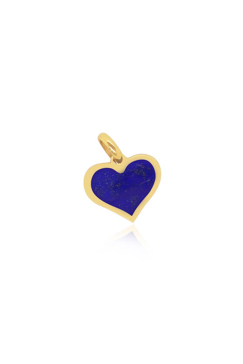Lapis Heart Charm, Main, color, Lapis