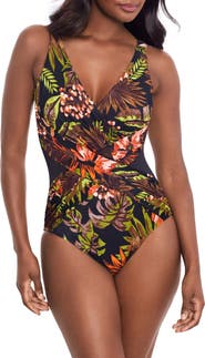 Miraclesuit® Botanico Crossover One-Piece Swimsuit