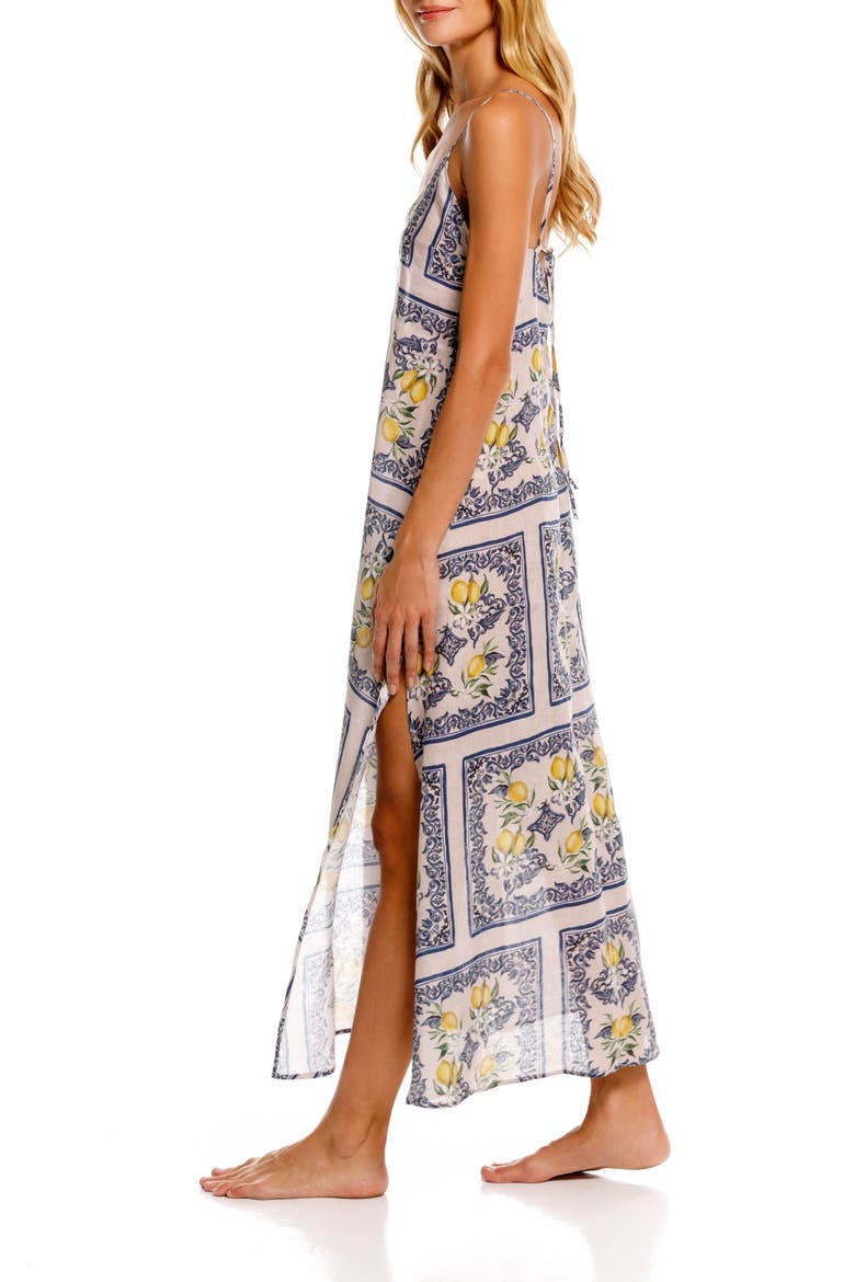 Frida Linen Nightgown, Alternate, color, WHITE