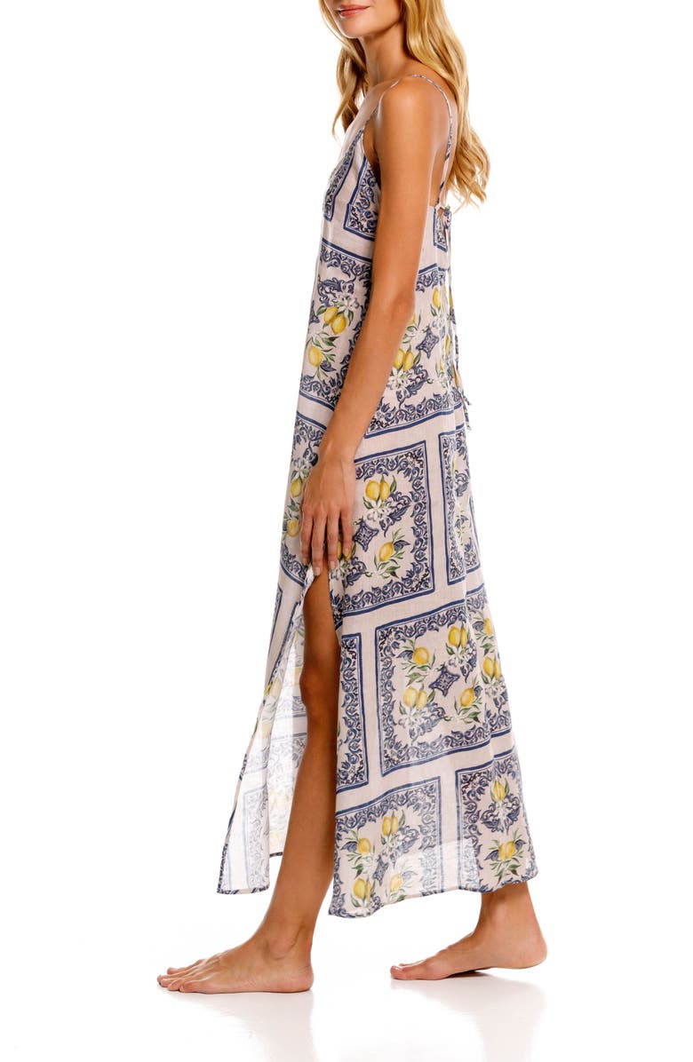 The Lazy Poet Frida Linen Nightgown, Alternate, color, White