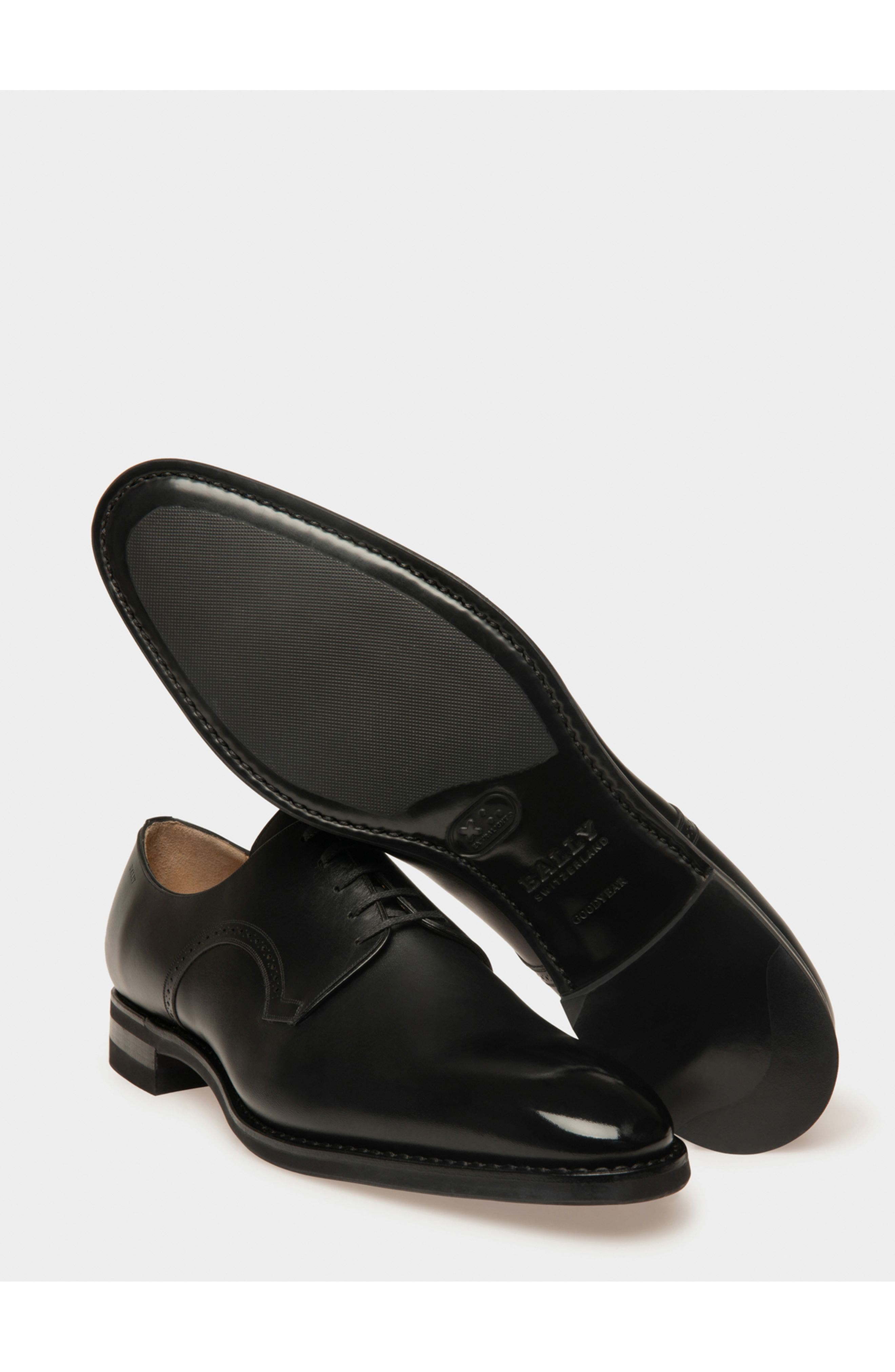 Bally Scribe Novo Derby Shoes In Calf Leather, Alternate, color, 