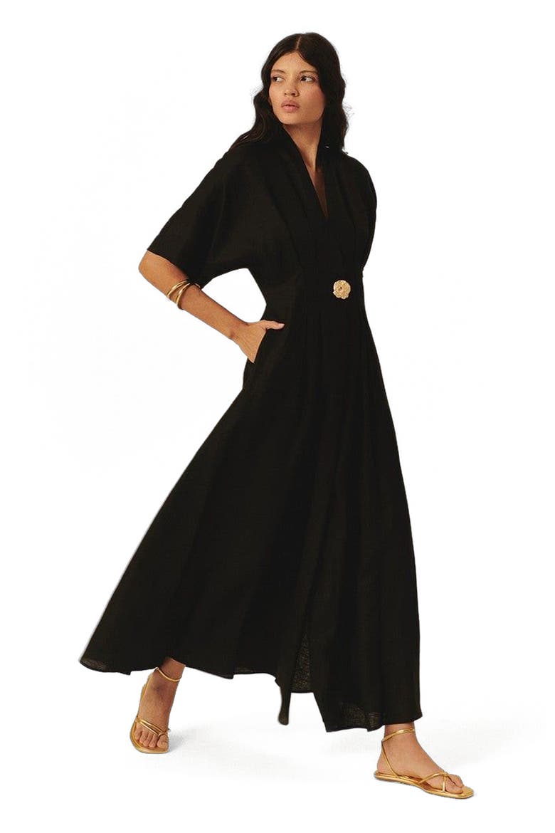 Samara Maxi Dress, Main, color, BLACK