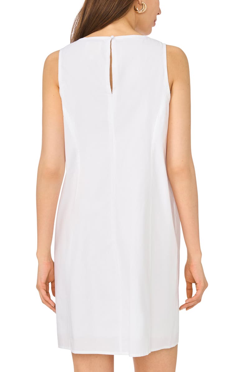 Parker Sleeveless A-Line Minidress, Alternate, color, Bright White/Ultra White