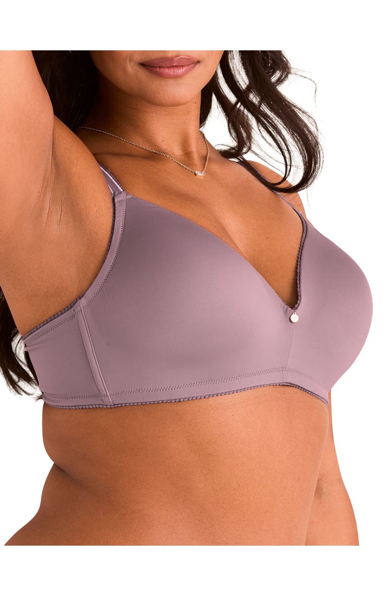 Adore Me Johana Contour Demi Bra, Alternate, color, Dark Purple
