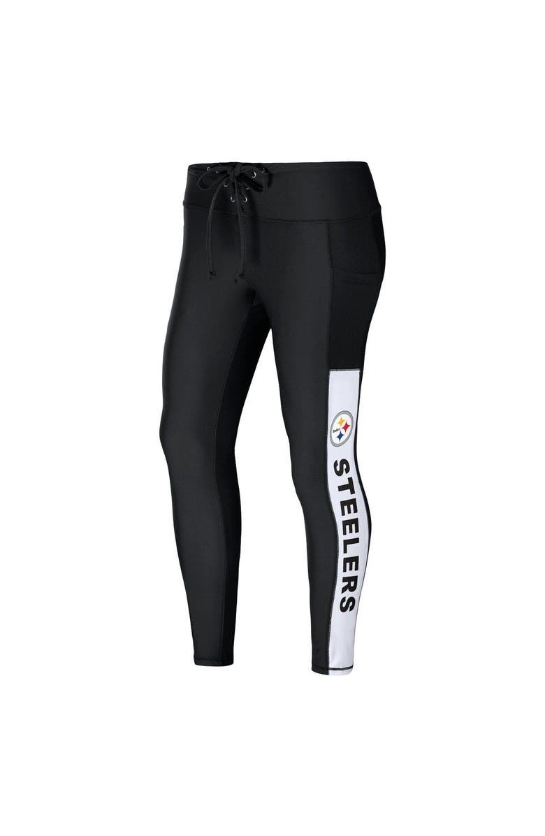 WEAR by Erin Andrews Women's WEAR by Erin Andrews Black Pittsburgh Steelers Leggings, Alternate, color, Black