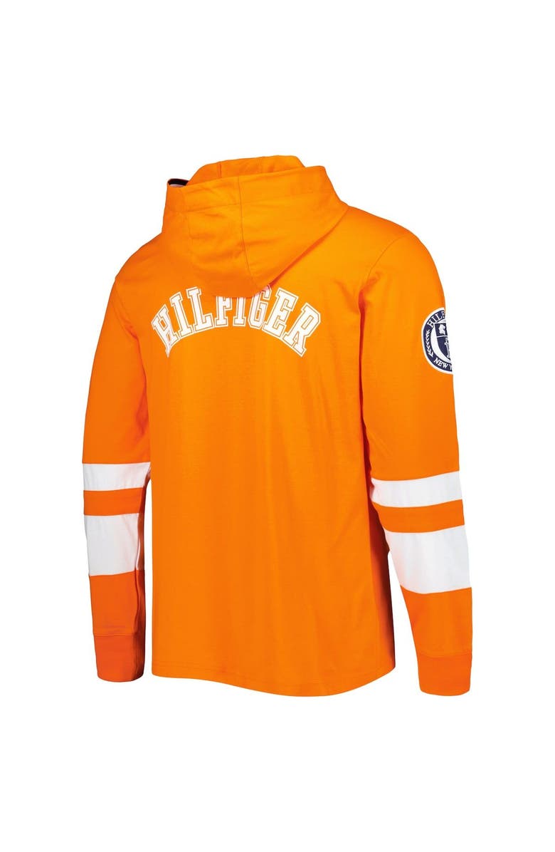 Tommy Hilfiger Men's Tommy Hilfiger Orange/White Denver Broncos Alex Long Sleeve Hoodie T-Shirt, Alternate, color, Orange