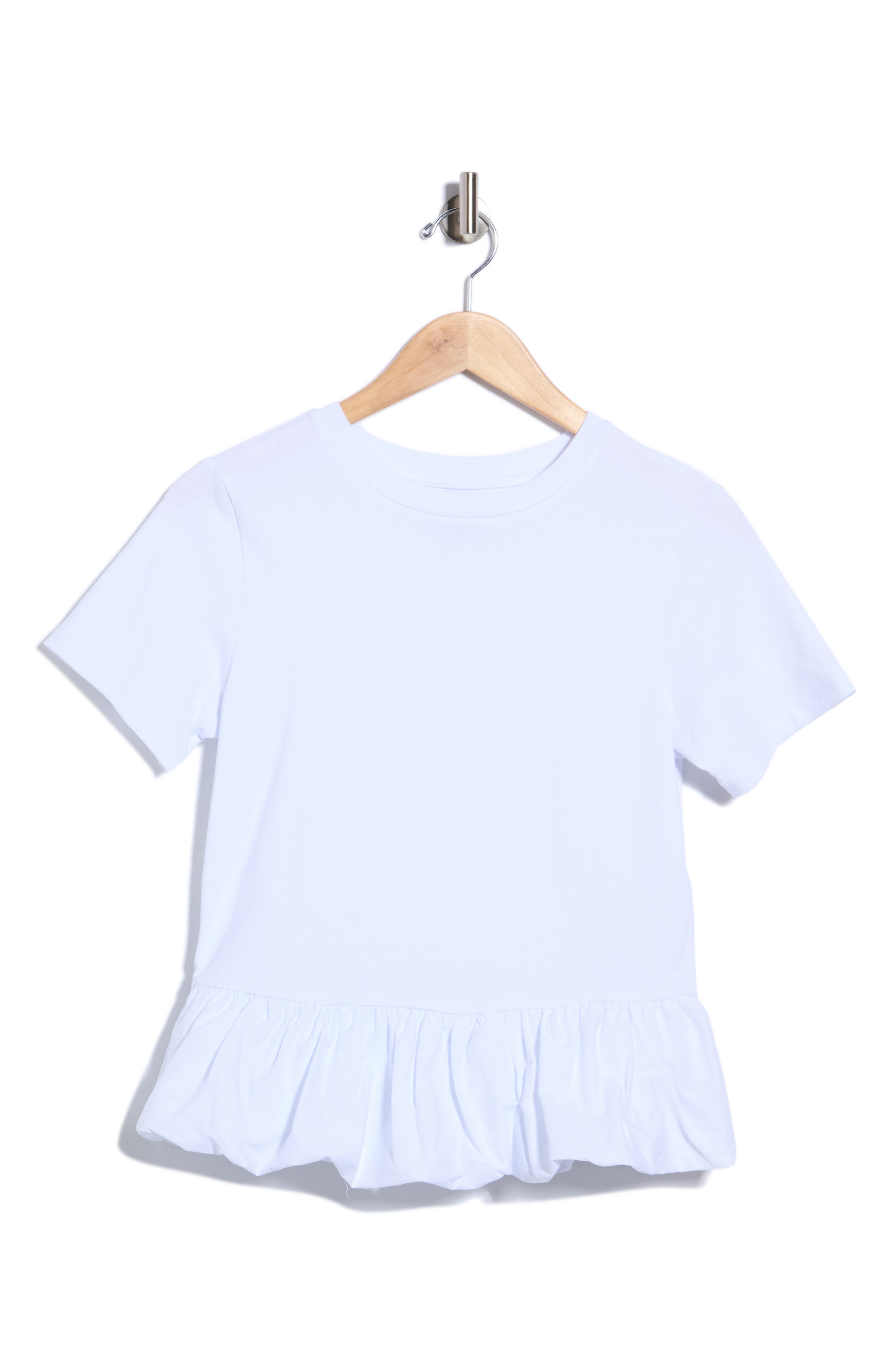 Peplum Bubble Hem T-Shirt