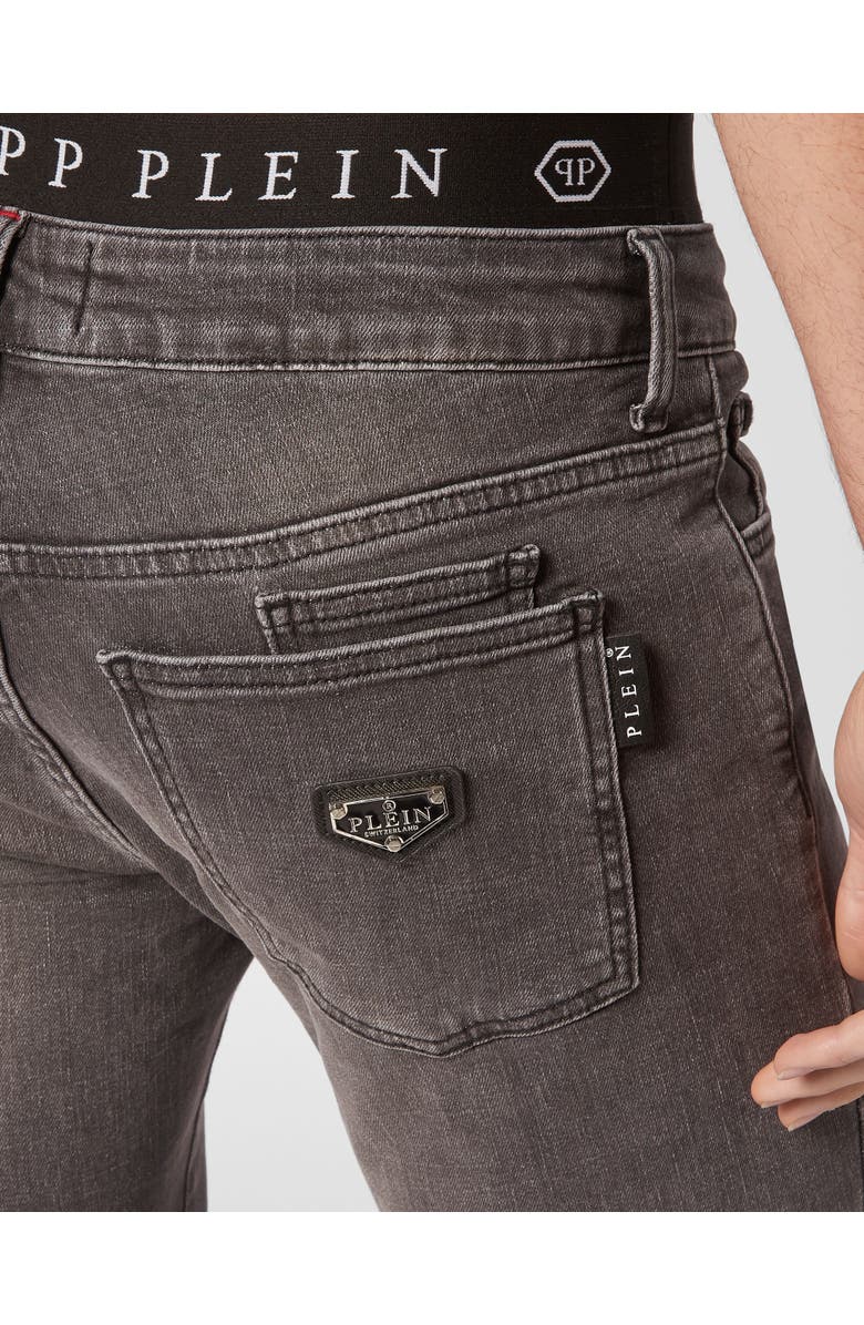 PHILIPP PLEIN Denim Trousers Slim Fit Basic Men, Alternate, color, Stormgrey