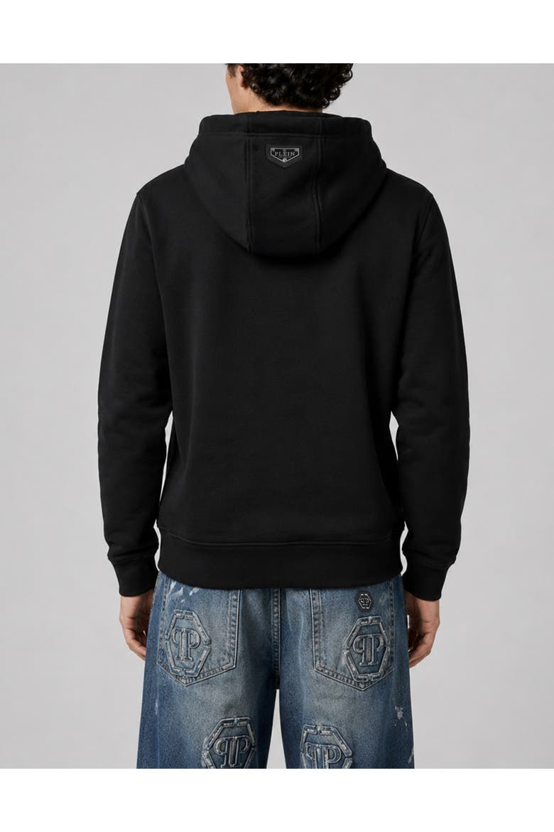 Jersey Hoodie Skull Dollar Stones Men, Alternate, color, black