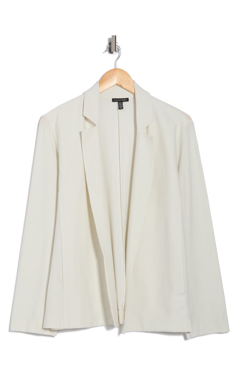 Eileen Fisher Open Front Blazer, Alternate, color, Bone