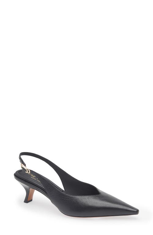 Rag & Bone Madison Slingback Pointed Toe Kitten Heel Pump In Blue