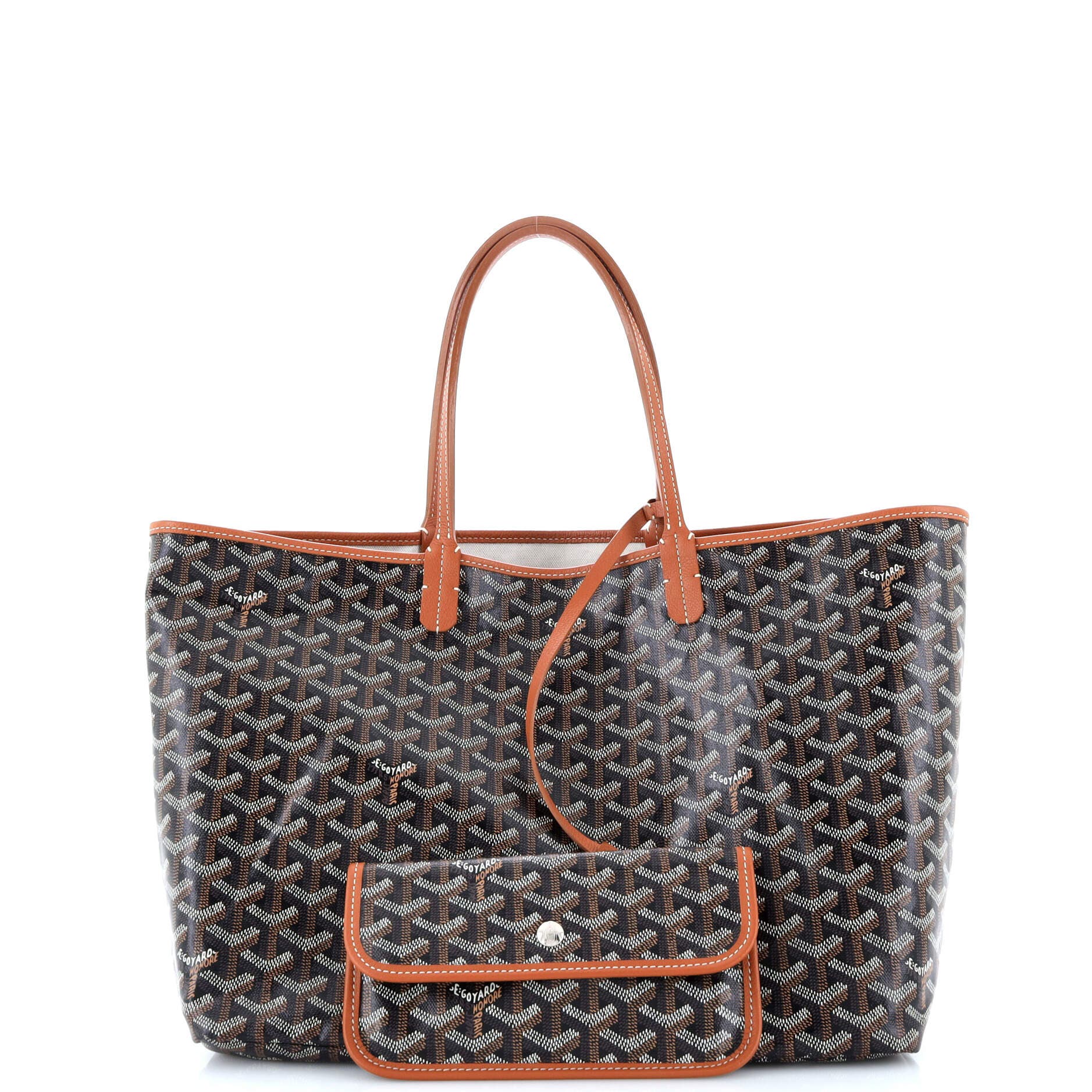 Pre-Owned Goyard Saint Louis Tote Coated Canvas PM, Alternate, color, 