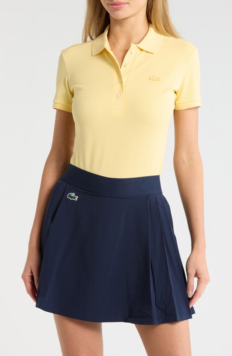 Lacoste x BANDIER Slim Fit Piqué Polo, Main, color, Napolitan Yellow