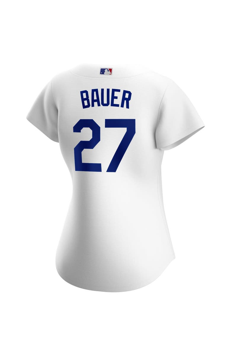 Nike Women's Nike Trevor Bauer White Los Angeles Dodgers Home Official Replica Player Jersey, Alternate, color,