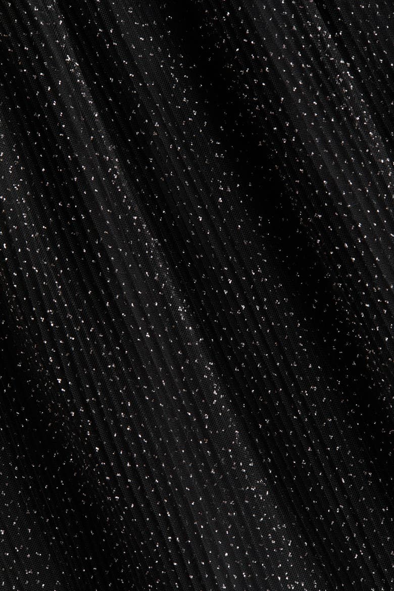 Flounced Tulle Dress, Alternate, color, Black