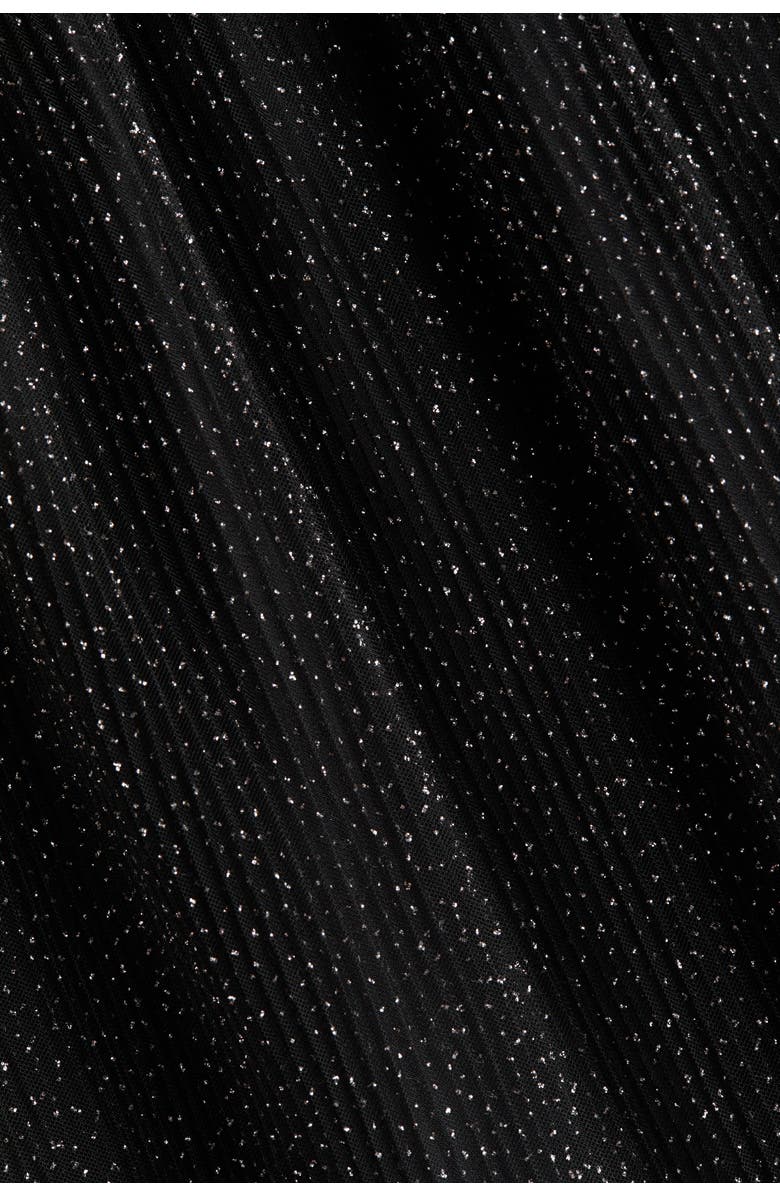 H&M Flounced Tulle Dress, Alternate, color, Black