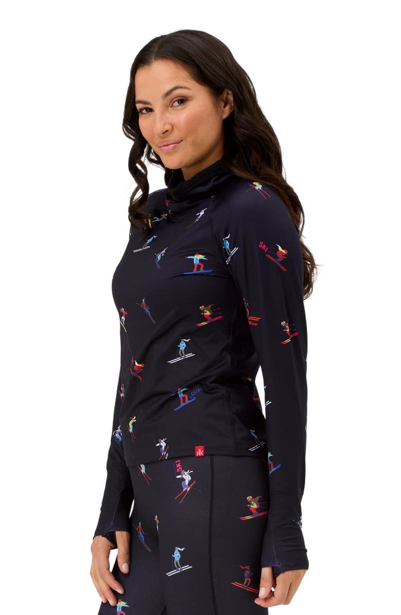 Krimson Klover Multi Skiers Turtleneck, Alternate, color, Black