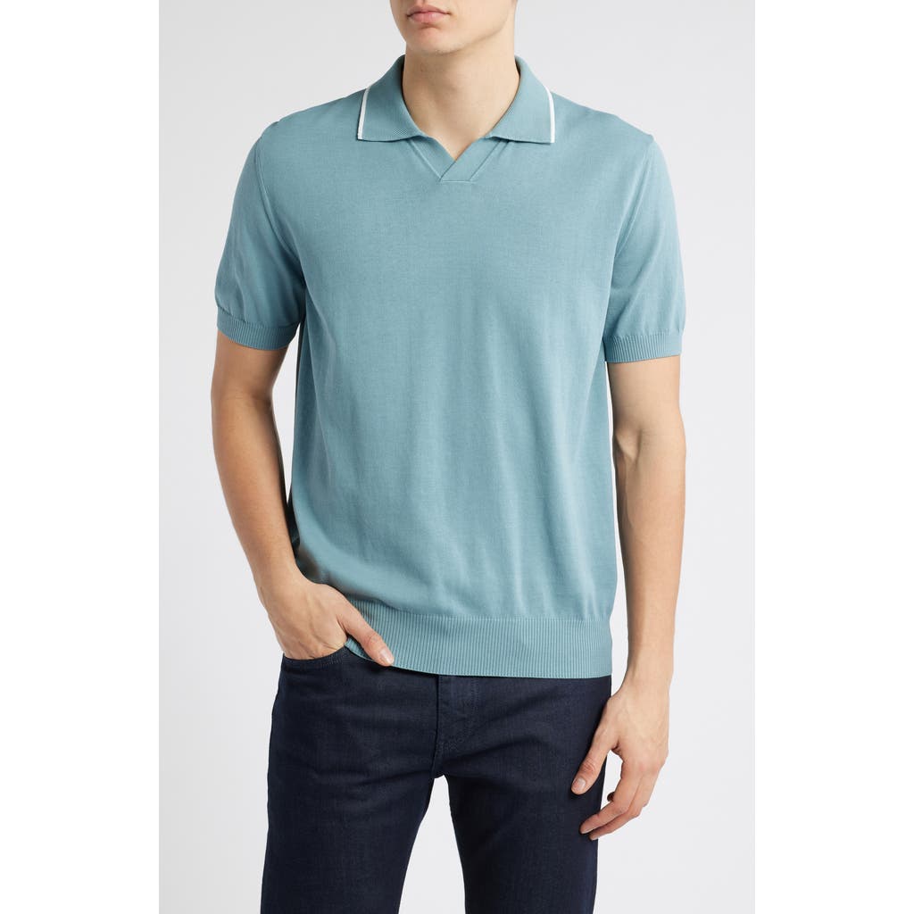 CANALI CANALI REGULAR FIT JOHNNY COLLAR POLO