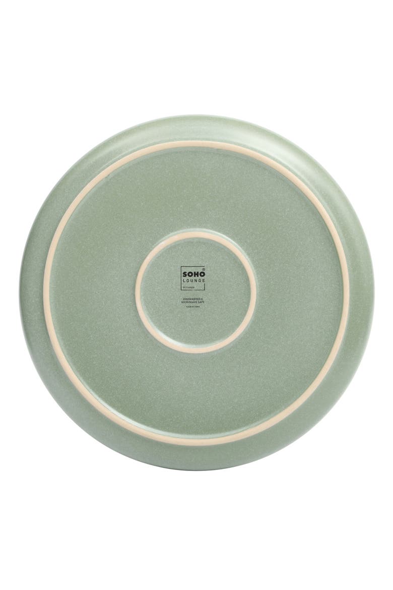 Soho Lounge Pasco 16-Piece Reactive Glaze Stoneware Dinnerware Set, Alternate, color, Matte Grayish Green