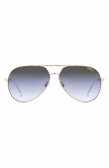 63mm Polarized Oversize Aviator Sunglasses