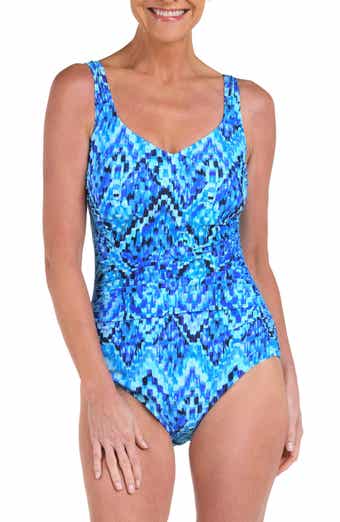 Artisan Shirred Full Coverage One-Piece Swimsuit