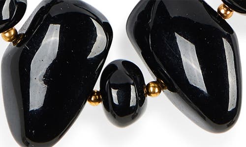 Kenneth Jay Lane Beaded Long Necklace In Black