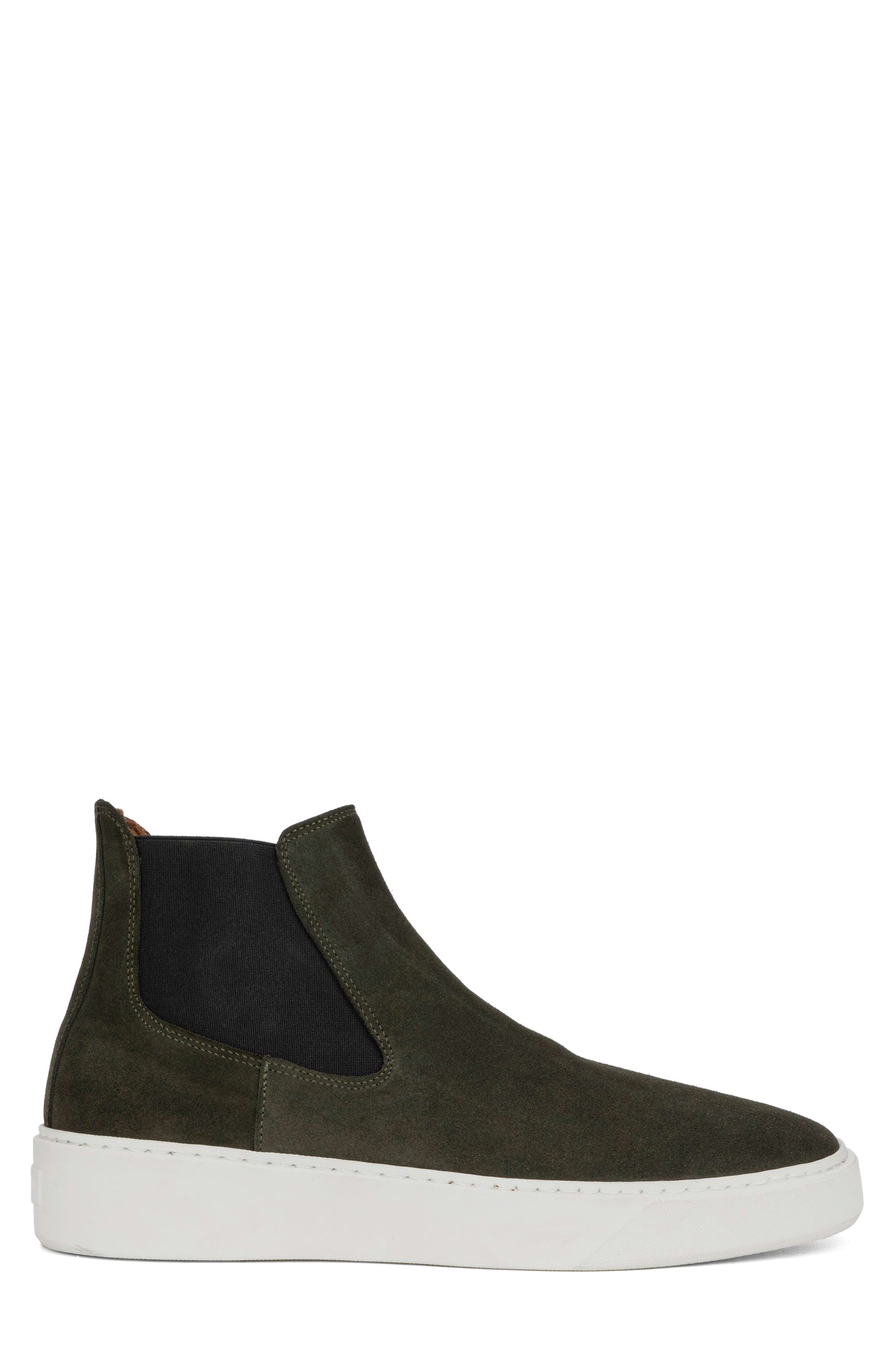 Aquatalia Demario Sneaker Boot, Alternate, color, Dark Green
