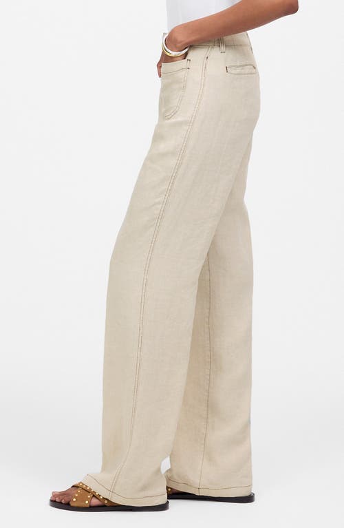 Madewell Patch Pocket Linen Flare Pants