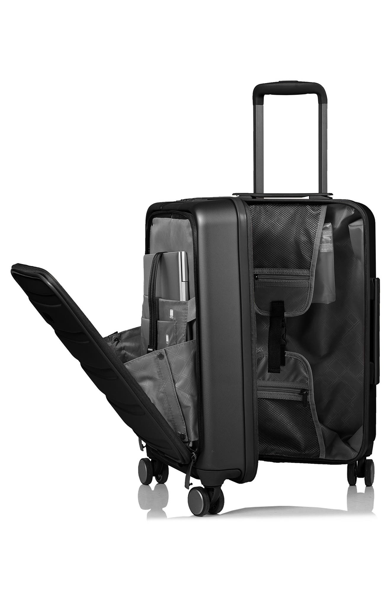 CHAMPS Tech 2-Piece Wheeled Luggage Set, Alternate, color, Black
