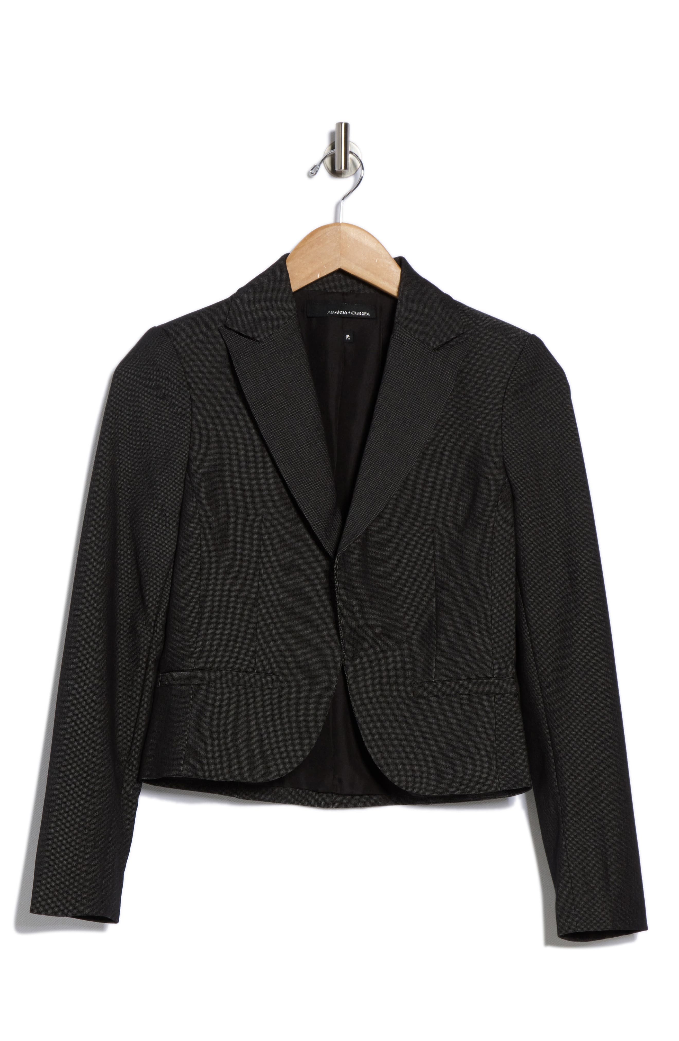 Amanda Peaked Lapel Jacket Leather Set