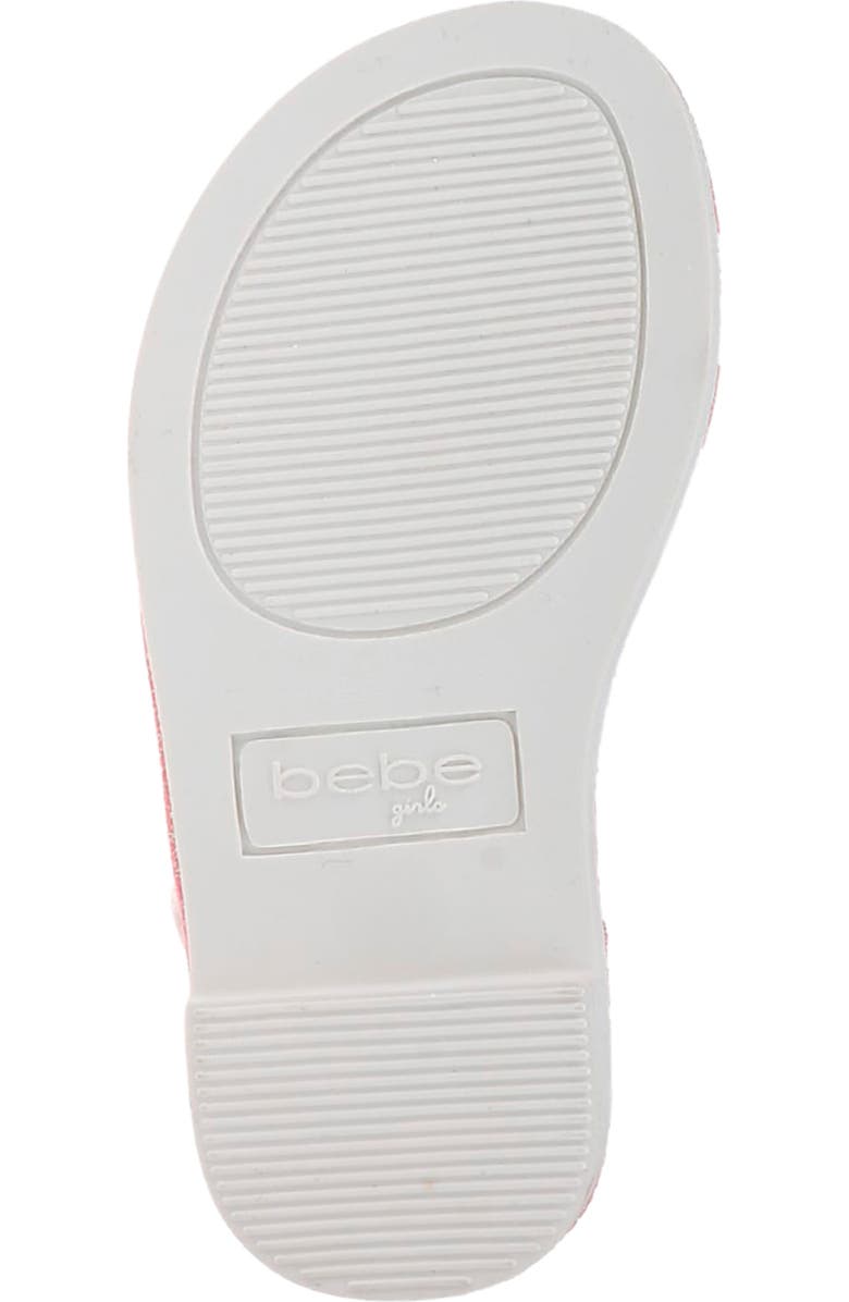 bebe Kids' Fringe Logo Sandal, Alternate, color,