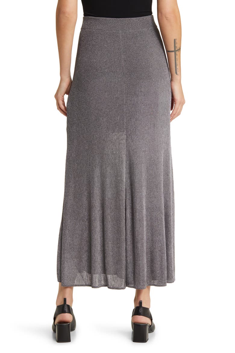 Flare Maxi Sweater Skirt, Alternate, color, GREY DARK