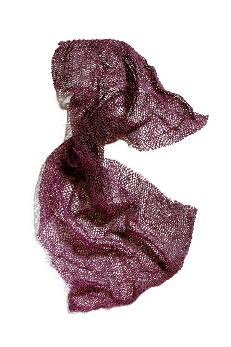 Crush Mesh Body Exfoliator, Alternate, color, Crush - Burgundy