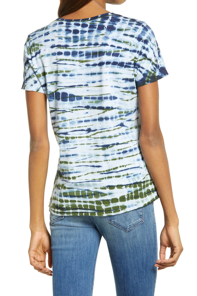 Tie Dye Tee, Alternate, color, BLUE FEATHER- NAVY TIE DYE